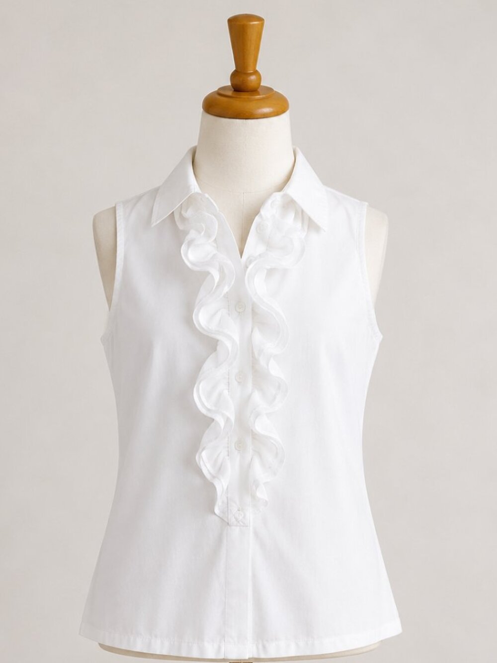 Anne Fontaine Girls White Ruffle Blouse – Size 10